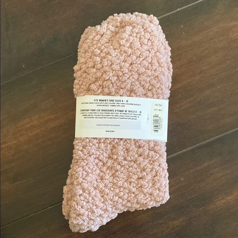 NWT Express Pink Cozy Socks Soft Comfy Stocking Stuffer Giftable